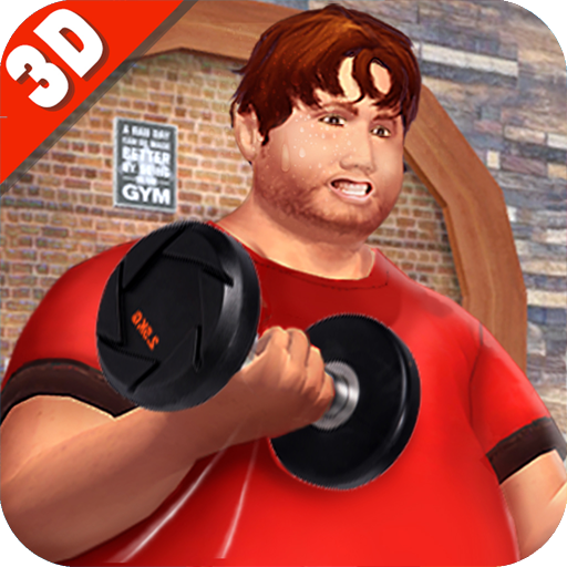 胖男孩健身房鍛煉：健身和健美遊戲