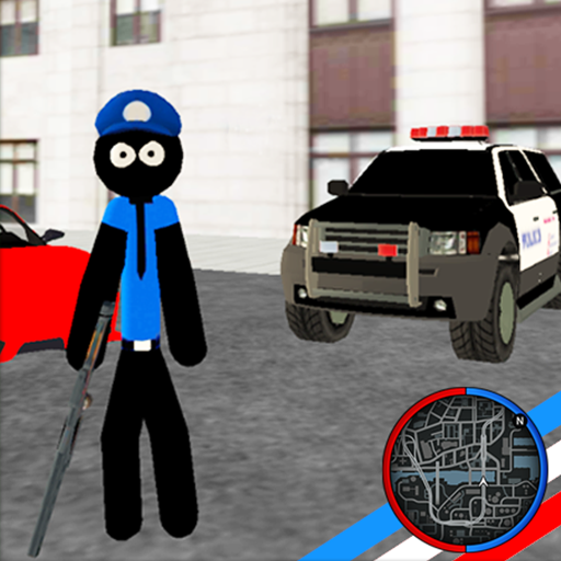 US Police Stickman Rope Hero Vegas Gangstar Crime