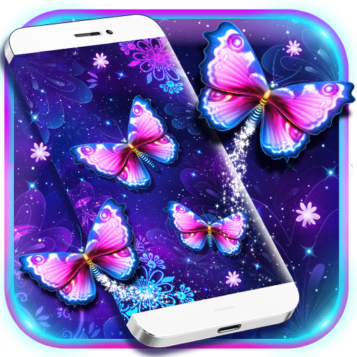 Purple Butterfly Live Wallpape