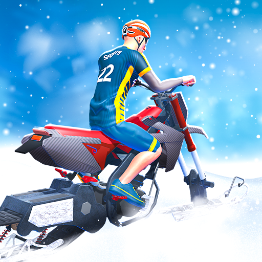 Snow bike ride