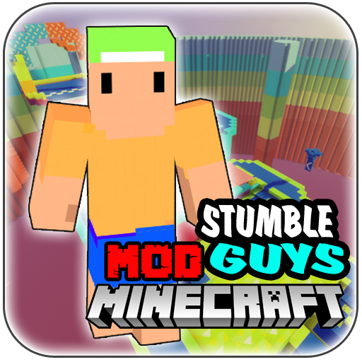 Download Stumble Guys Map and Mod MCPE android on PC