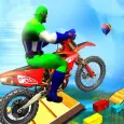 Bike Games Stunts: Spider Hero
