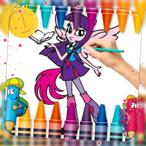 Coloring My Little Pony Equestria Girls for fans