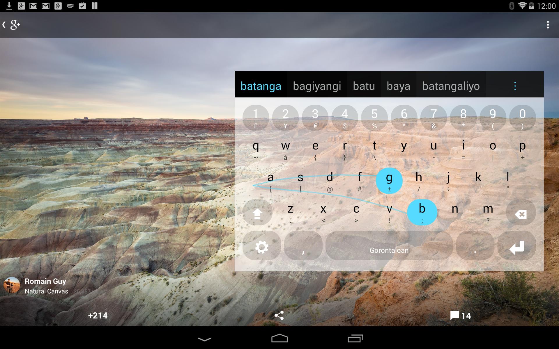Download Gorontaloan Keyboard plugin android on PC