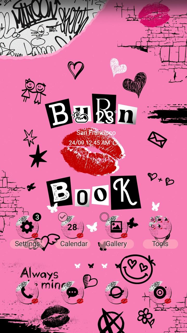Burn Book Mean Girls journal its full of secrets Burn Book Notebook   size 6x9 inch 150 pages Matt Cover and Heavy Off White Paper For women  and Girls  Nova Designs