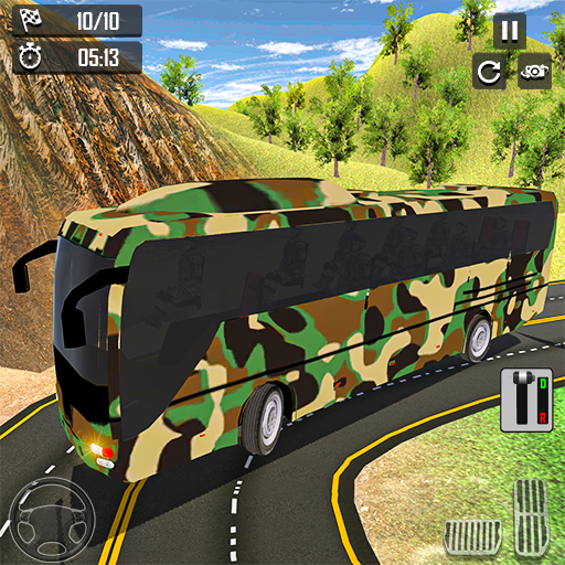 Army bus games 3d Army driving