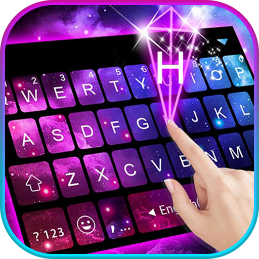 Tema Keyboard Galaxy 3d Hologr