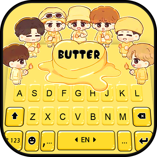 Kpop Idol Butter Keyboard Back