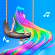 音楽の髪 ダンシングレース3D！