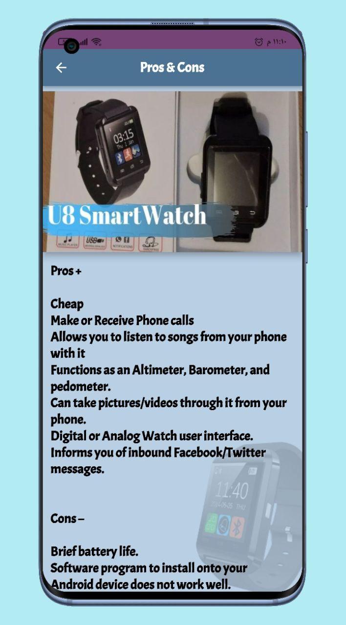 Apachie u8 hot sale smart watch