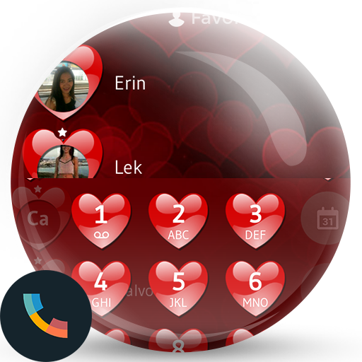 Theme Dialer Love Red Heart