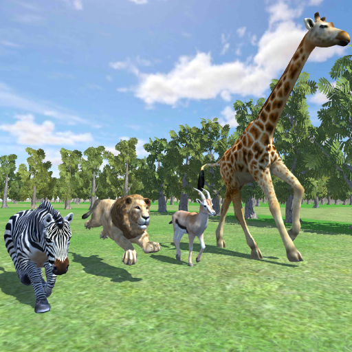 Wild Animals Race Simulator 3D
