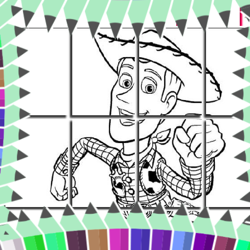 Toy coloring story Book