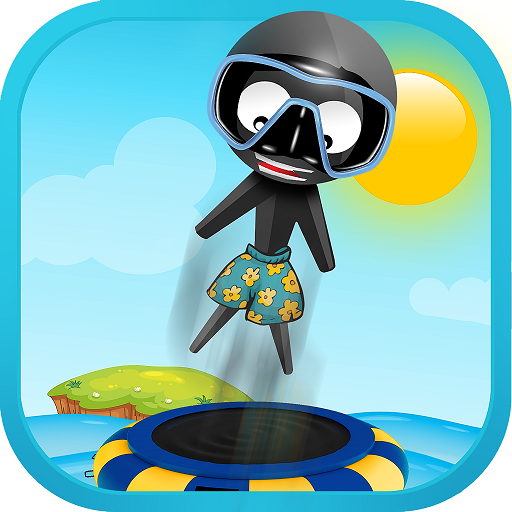 Stickman Water Trampoline Flip