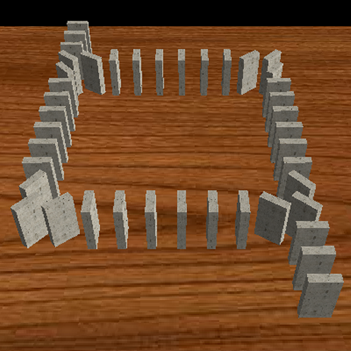 3D Efek Domino