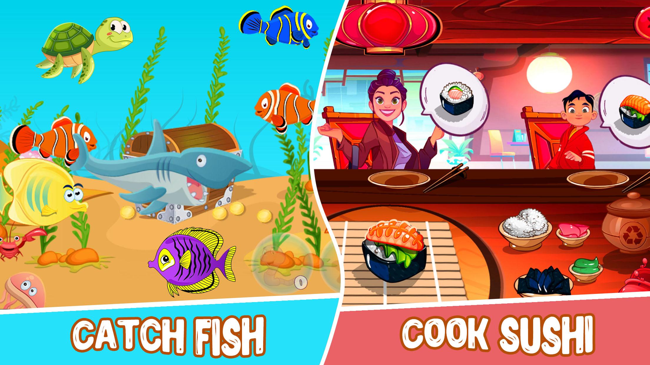Download Sea Fishing - Fun Cooking Game android on PC