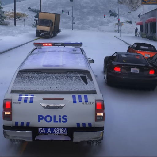 Police Snow City Simulation 3D