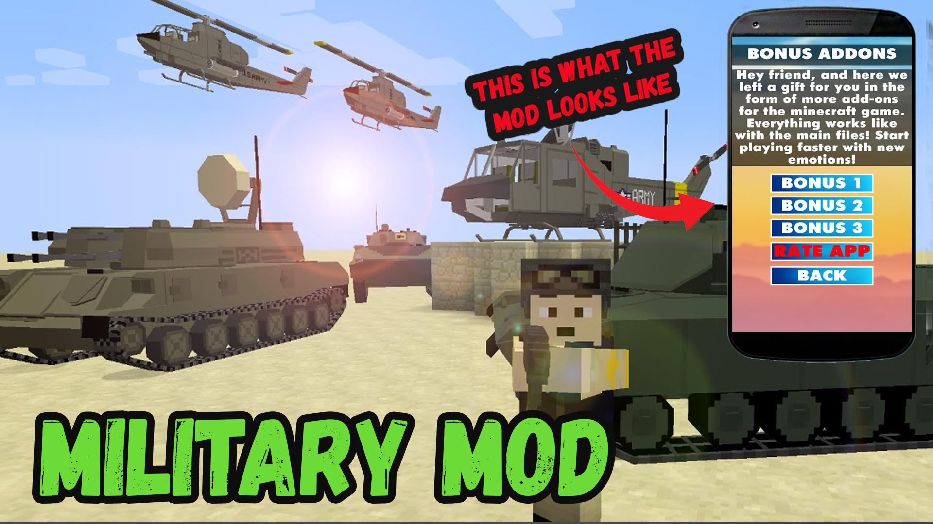 Скачать Military Mod For Minecraft PE на ПК | Официальный представитель  GameLoop