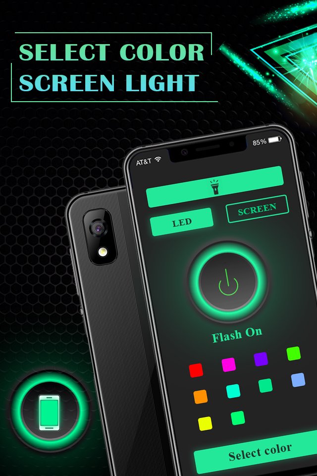 Download Color Screen Flashlight : Fla android on PC