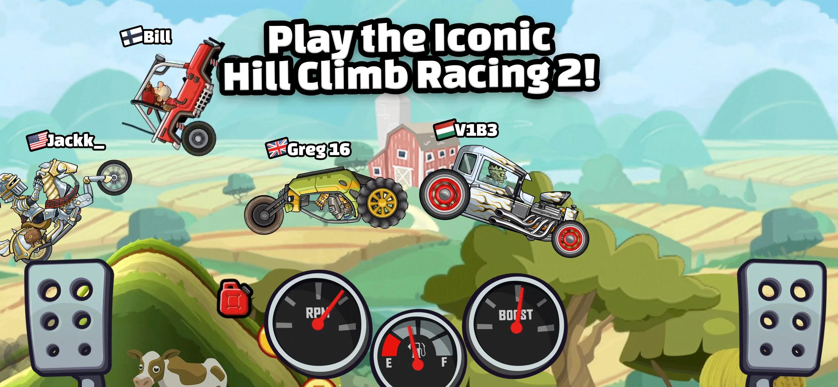 Download Hill Climb Racing 2 android on PC