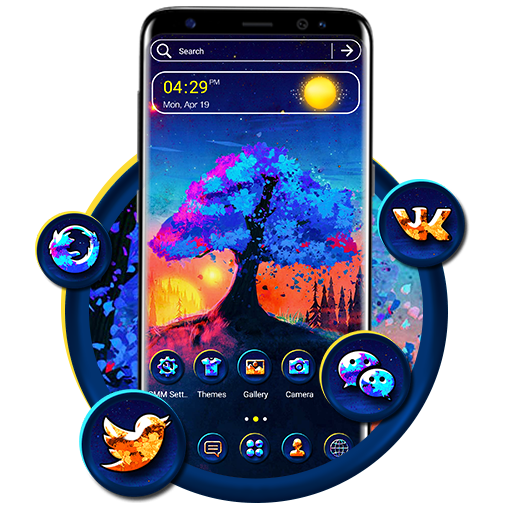 Abstract Sunrise Launcher