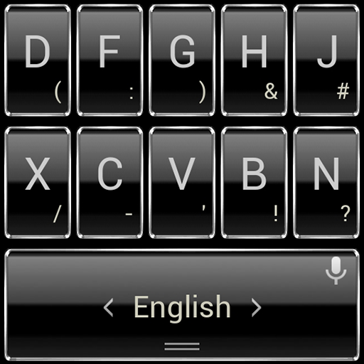 Keyboard Theme Frame Silver