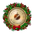 Christmas Clocks Wallpaper