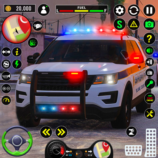trò chơi lái xe cảnh sát khó