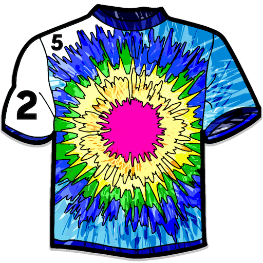 Tie Dye Shirts Color By Number
