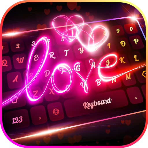 Neon Love Keyboard
