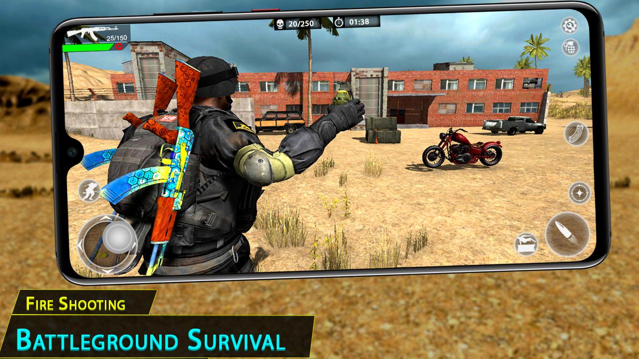 Battlegrounds Survival Shootout Fire : FPS Battle Royale Unknown