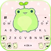 Фон клавиатуры Cute Frog Green
