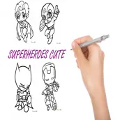Cách vẽ siêu anh hùng dễ thương
