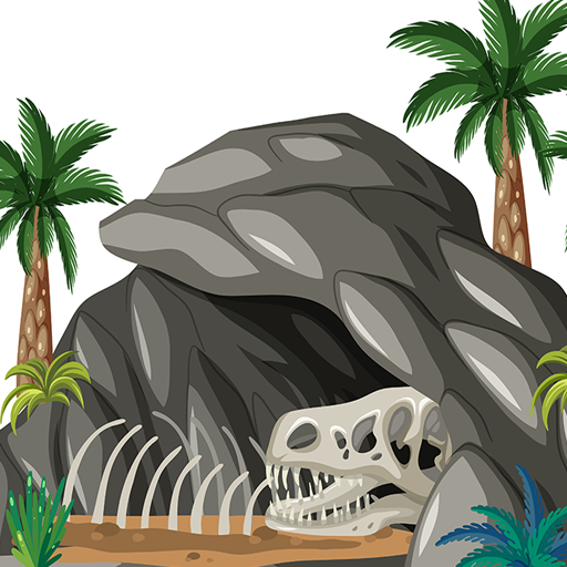 Копание кости динозавра
