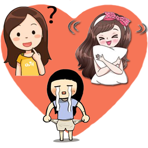 Girl Daily Sticker for whatsapp