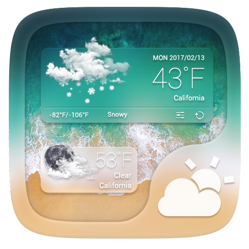 Stylish GO Weather Widget Them