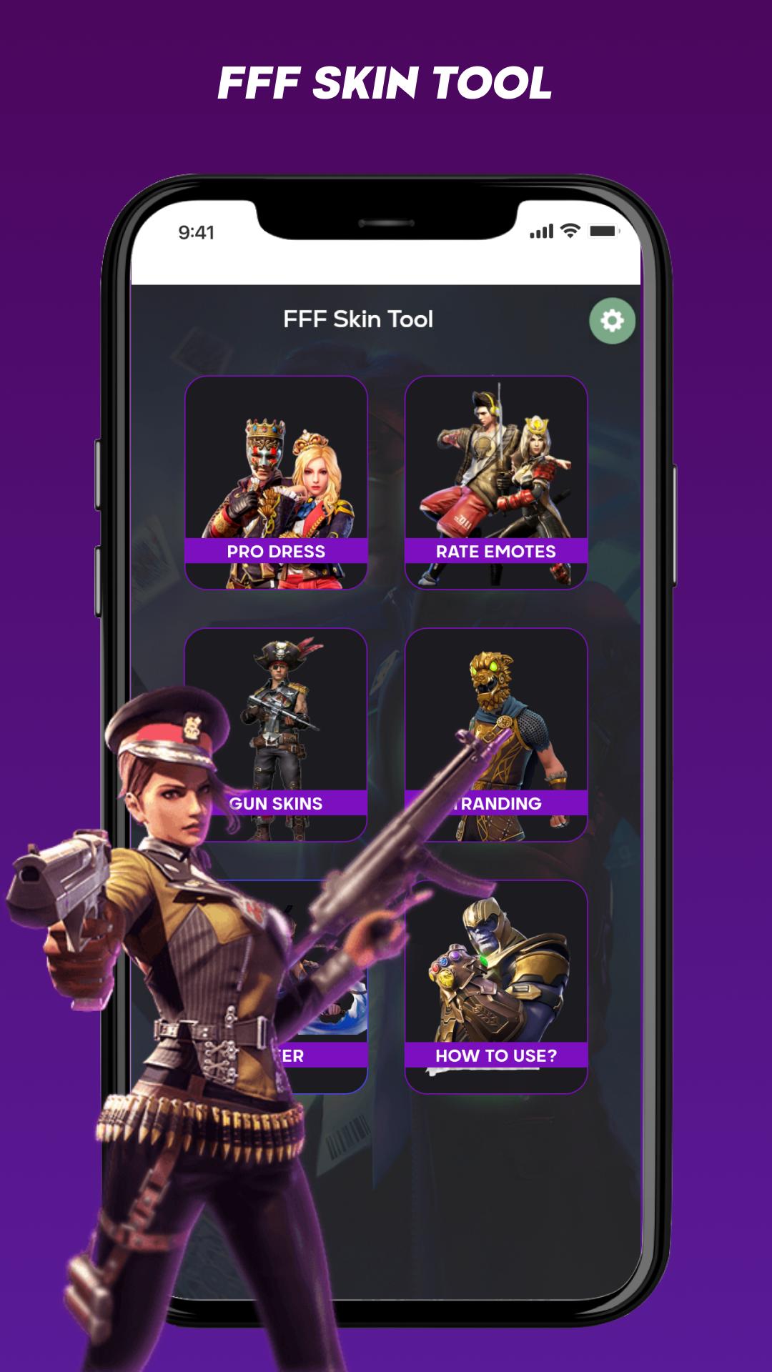 Download FFF FFF Mod Skins & Skin Tools android on PC