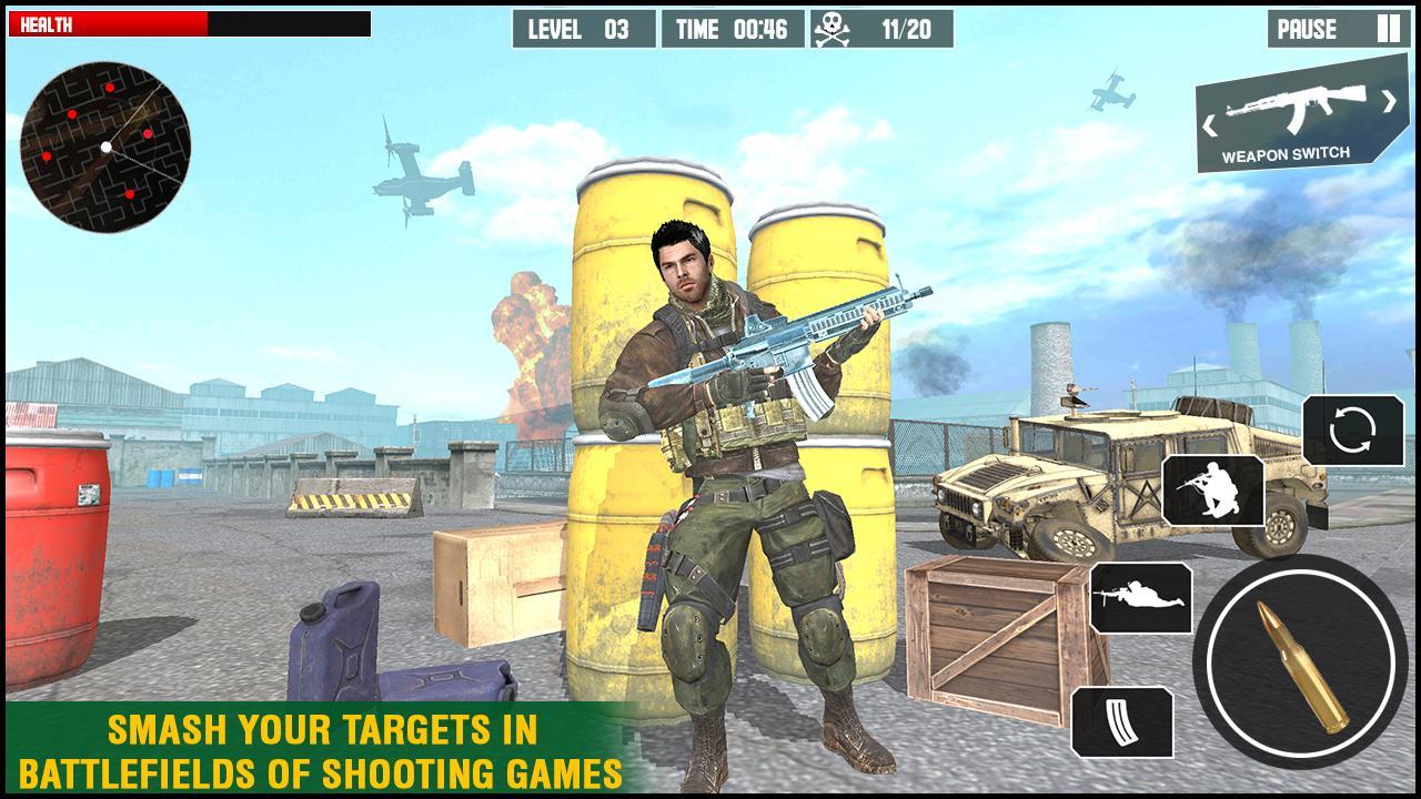 Download Commando War Army Game Offline android on PC