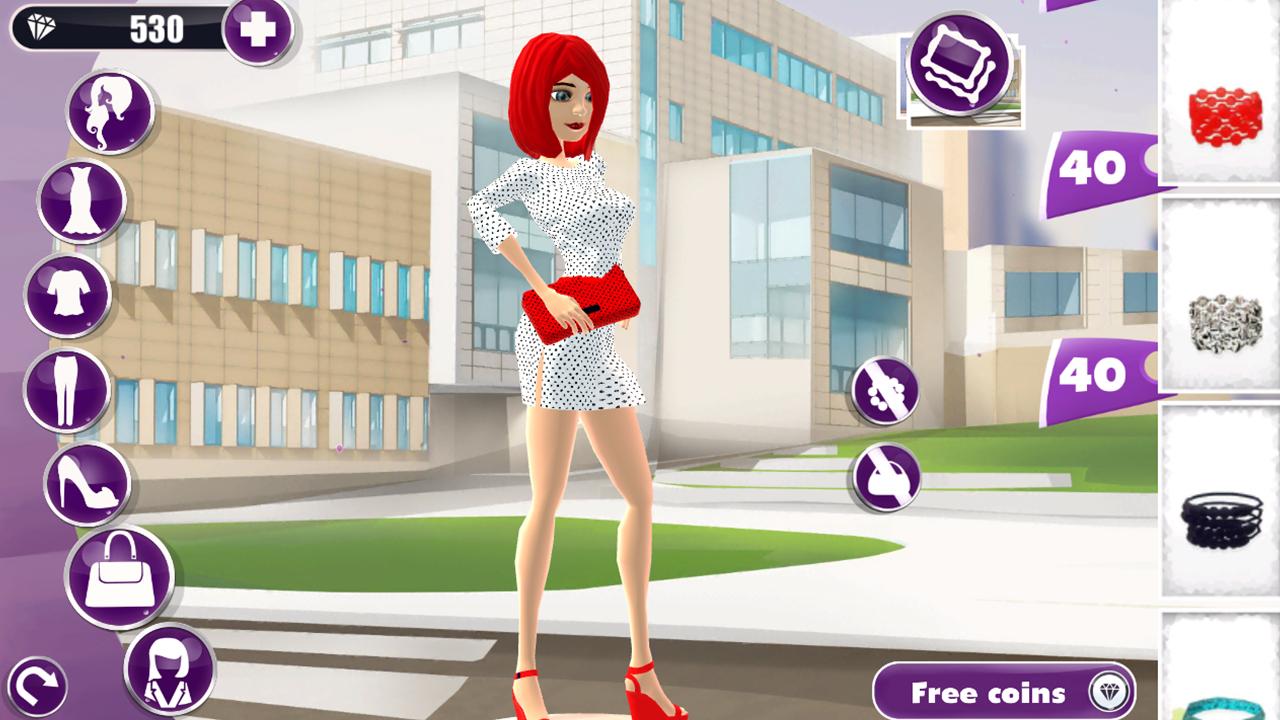 Download 3D Model Dress Up Girl Game android on PC