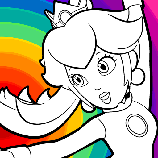 Princess Peach Coloring Book