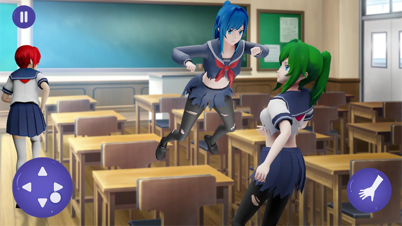 Jogo 3D de professor de anime para escola secundária - divertido jogo de  simulador de anime para meninas