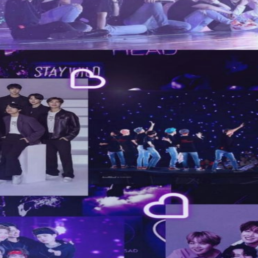 Papel de parede roxo BTS