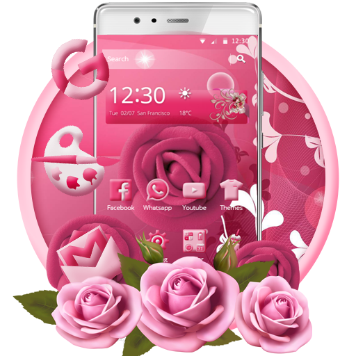 Pink Rose Mobile Theme
