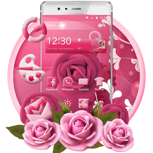 Pink Rose Mobile Theme