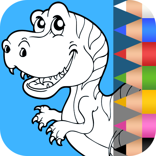 Dinozorlar boyama - çocuklar