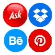 Internet Logos Pixel Art Color