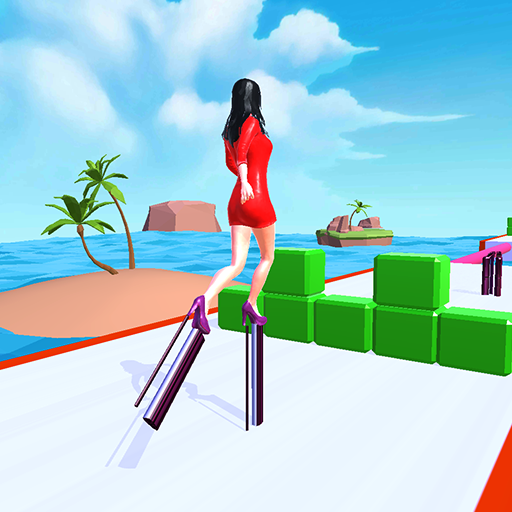 Crazy Stack Heels Walk Race 3D