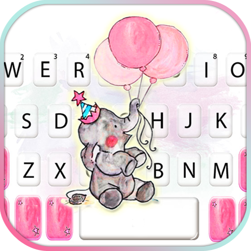 Cute Balloon Elephant Keyboard