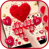 Red Valentine Hearts Tema