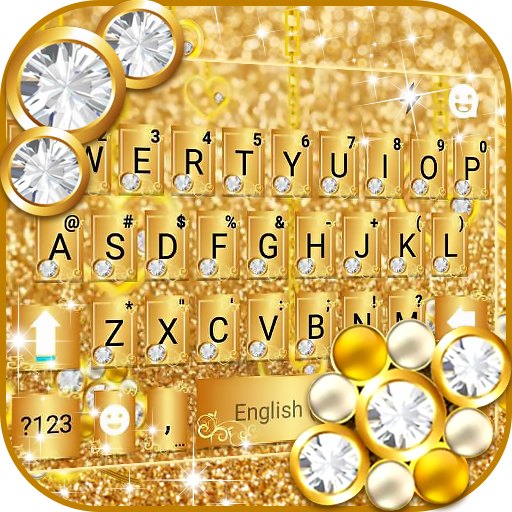 Tema Keyboard Luxury Gold